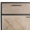 CARLA Buffet - Fir Wood and Metal 2 Doors 2 Drawers