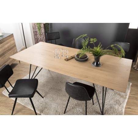 Table à manger MAXENCE en chêne 220x100cm