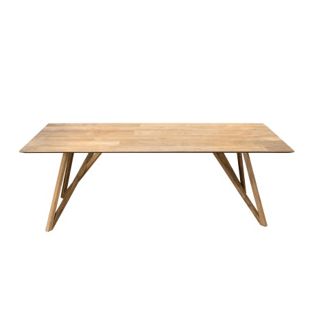 Table à manger MAXENCE en bois teck recyclé