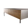 Table basse MAXENCE en teck recyclé et métal