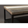 Console noire LEANDRE - Bois acacia et acier noir