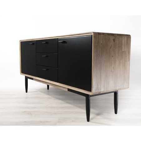 Buffet PALOMA en bois acacia et métal noir