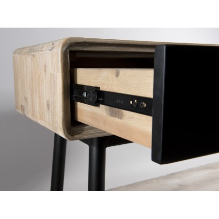 Console PALOMA - Bois Acacia et Métal Noir
