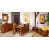 API Brown 3-drawer Teak Wood TV Stand - Premium Solid Teak