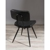 Lot de 2 chaises noires AUGUSTIN JAMES