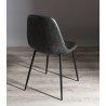 Lot de 2 chaises noires TOM JOHN - 43x54x81 cm