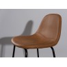 Lot de 2 tabourets de bar John marron 65cm