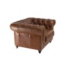 OCTAVE Vintage Brown Chesterfield Armchair | Baroque Style