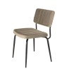 AGATHE Taupe Velvet Chair - Trendy and Comfortable Design