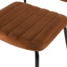 AGATHE Orange Velvet Chair - Trendy and Comfortable