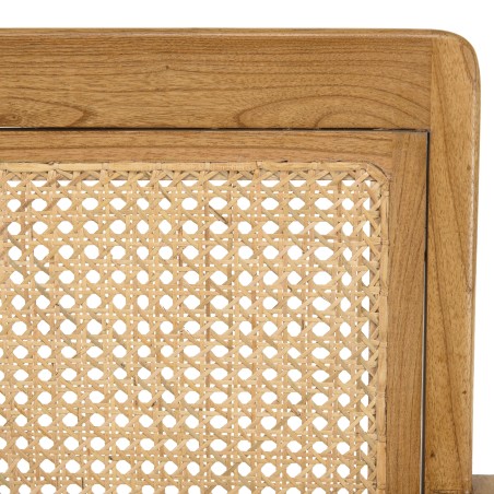 Fauteuil WALLY - Bois de Mindi et cannage clair