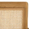WALLY Light Brown Mindi Armchair with Cane Seat