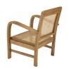 Fauteuil WALLY - Bois de Mindi et cannage clair