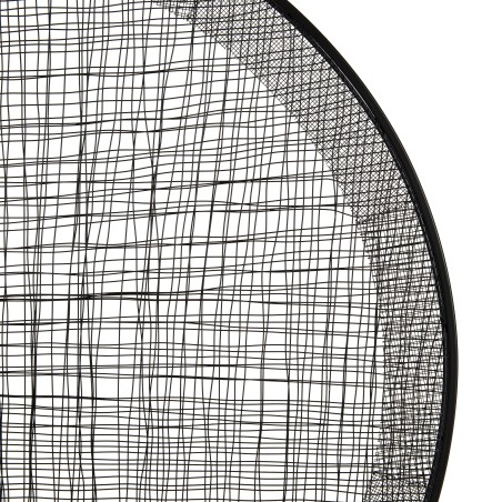 TOD - Round Wall Decoration 100x100cm Black Metal