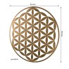 TOD - Round Metal Wall Decoration 95x95cm Golden Color