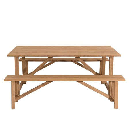 Teak Wood Garden Furniture Set - KIM - 6/8 pers