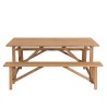 Teak Wood Garden Furniture Set - KIM - 6/8 pers