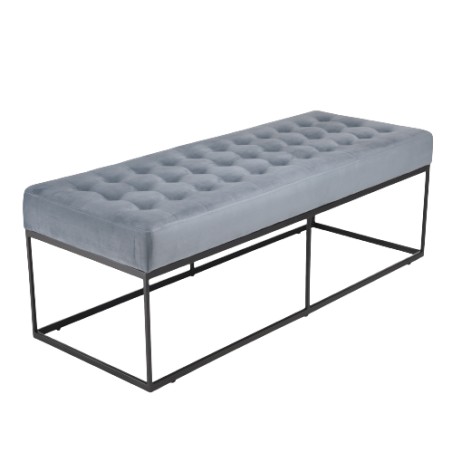 AGATHE Light Blue Velvet Bench - Comfort and Style for Your Home