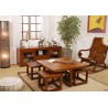 Rockingchair marron bois Mindi LORINE