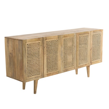 Buffet ISA - Bois de manguier et cannage naturel