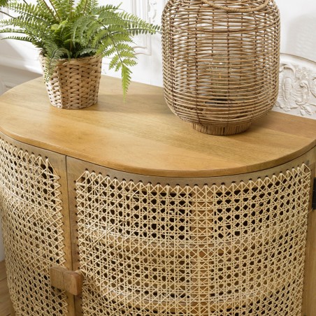 Buffet ISA marron 2 portes bois de manguier