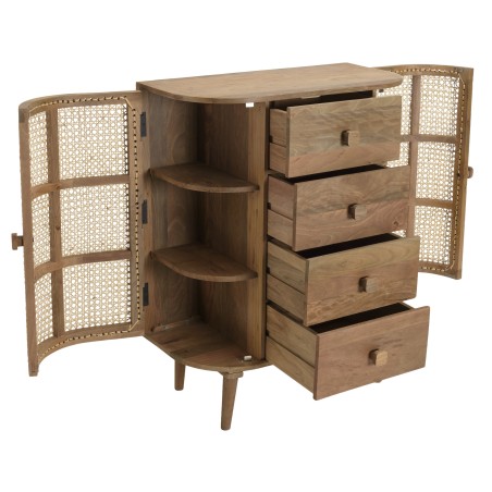Meuble ISA - Bois de jamelonier et cannage