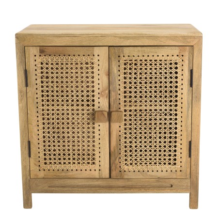 ISA Buffet - 2 Doors Mango Wood and Rattan Natural Color