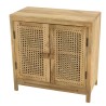 ISA Buffet - 2 Doors Mango Wood and Rattan Natural Color