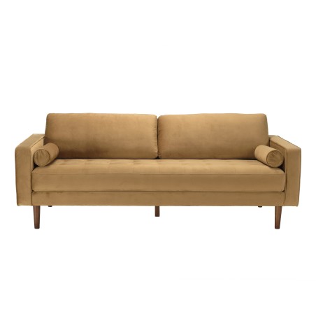 NELSON - MADRID 3 Seater Sofa in Camel Fabric