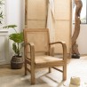 Fauteuil WALLY - Bois de Mindi et cannage clair