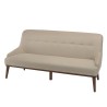 NELSON Beige 2-Seater Sofa with Wooden Legs - Comfortable and Stylish