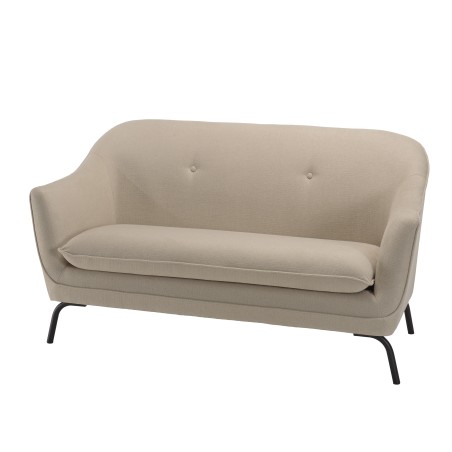 NELSON Beige 2-Seater Sofa - Cozy Living Room Furniture